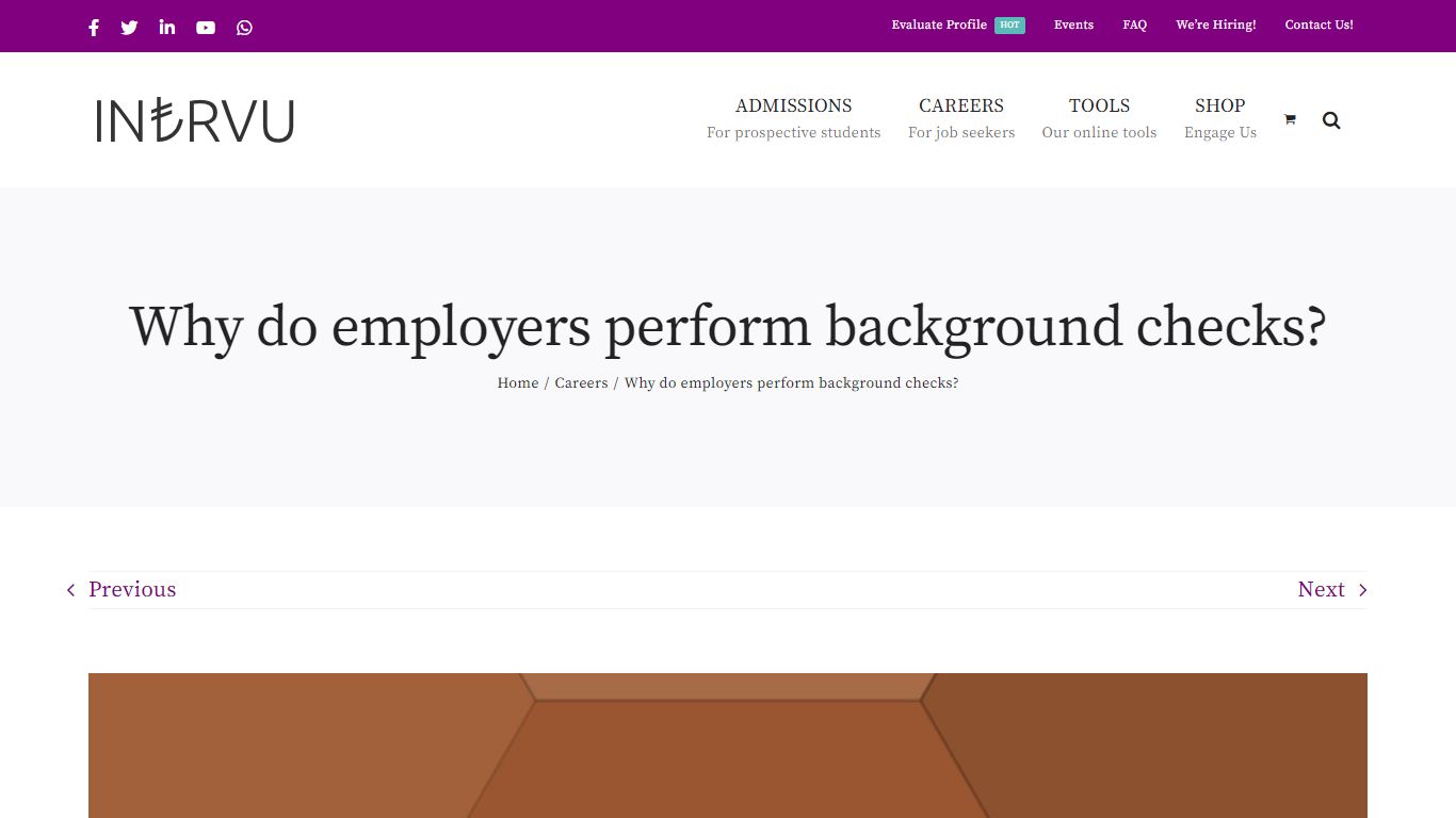 Why do employers perform background checks? - INTRVU