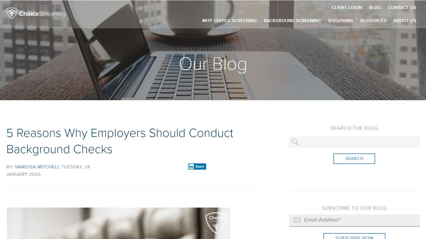 5 Reasons Why Employers Should Conduct Background Checks - Choice Screening